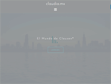 Tablet Screenshot of claudia.mx