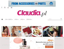 Tablet Screenshot of claudia.pl